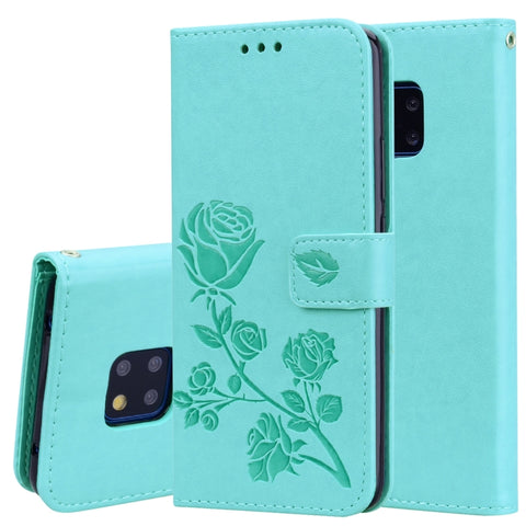 Custodia in pelle PU con chiusura orizzontale in rilievo rosa per Huawei Mate 20 Pro, con supporto, slot per carte e portafoglio, Per Huawei Mate 20 Pro, Huawei Mate 20 Pro