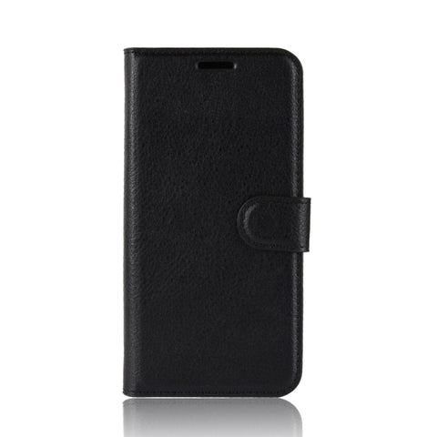 Custodia in pelle con chiusura orizzontale con texture Litchi per Huawei P30, con supporto, slot per carte e portafoglio, For Huawei P30, For P30