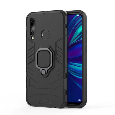 Custodia antiurto per PC + TPU con supporto ad anello magnetico per Huawei Enjoy 9s / P Smart+ 2019, For Huawei Enjoy 9s / P Smart+ 2019