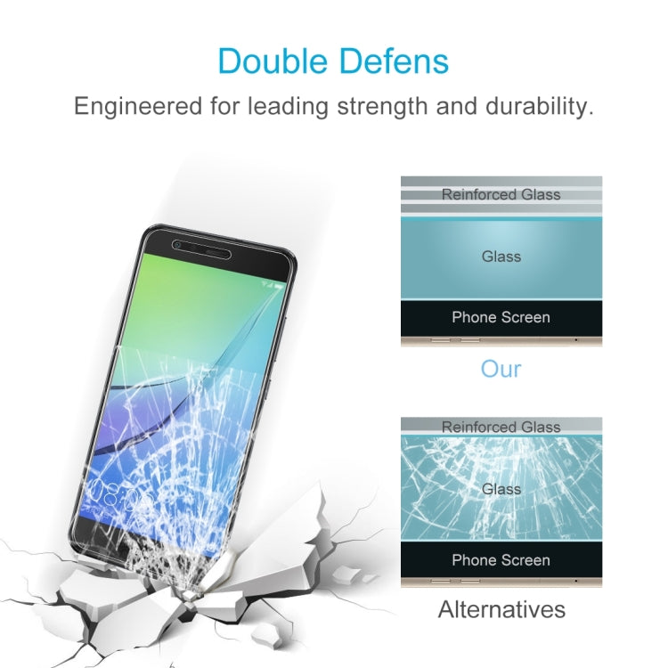2 PCS 9H 2.5D Tempered Glass Film for Huawei nova Lite, For Huawei nova Lite(2 PCS)
