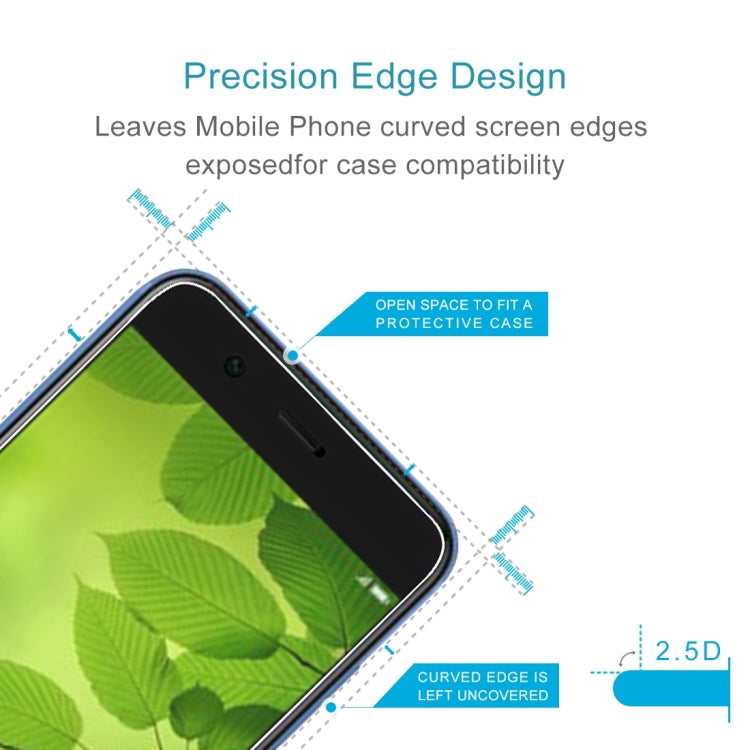 50 PCS for Huawei nova 2 Lite 0.26mm 9H Surface Hardness 2.5D Explosion-proof Tempered Glass Screen Film, No Retail Package, For nova 2 Lite