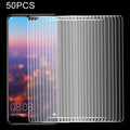 50 PCS for Huawei P20 0.26mm 9H Surface Hardness 2.5D Explosion-proof Tempered Glass Screen Film, No Retail Package, For P20