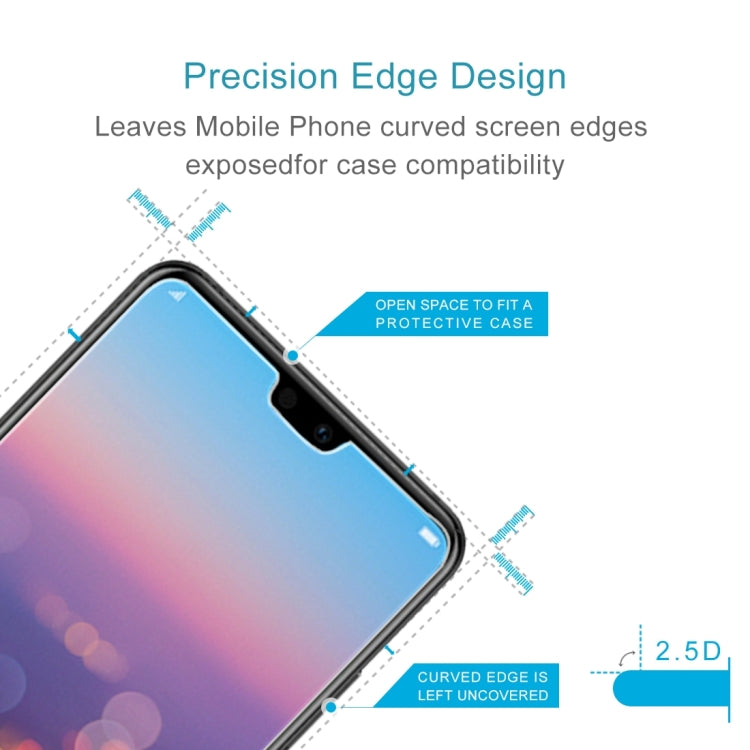 100 PCS for Huawei P20 0.26mm 9H Surface Hardness 2.5D Explosion-proof Tempered Glass Screen Film, For P20