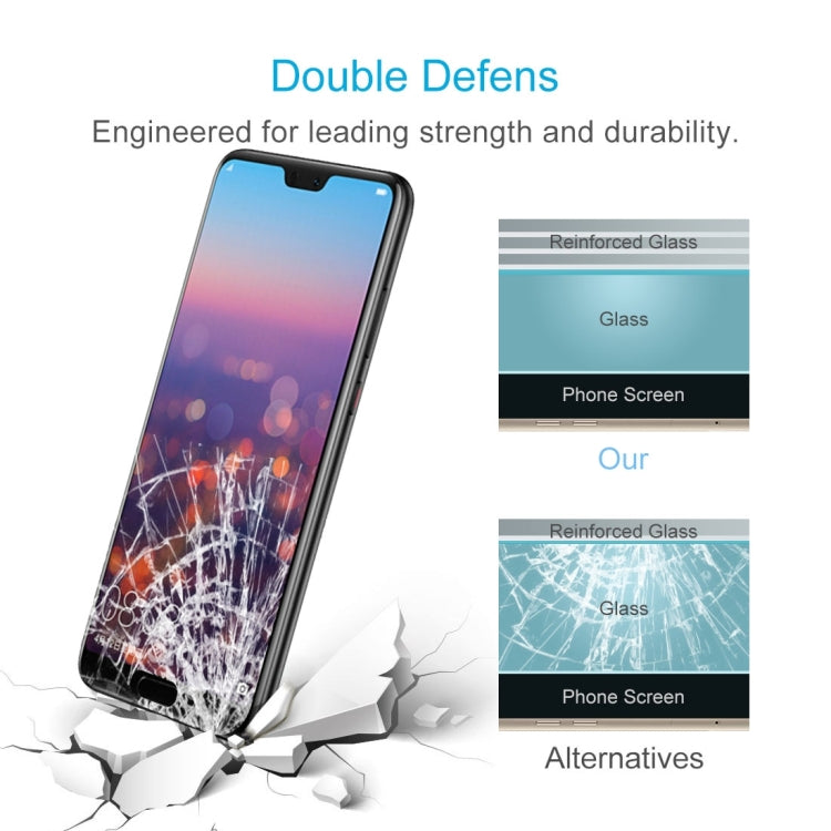 100 PCS for Huawei P20 0.26mm 9H Surface Hardness 2.5D Explosion-proof Tempered Glass Screen Film, For P20