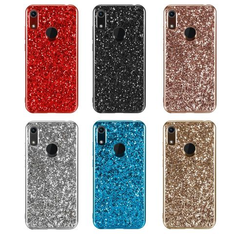 Housse en TPU antiurto avec poudre scintillante pour Huawei Honor Play 8A, pour Huawei Honor 8A