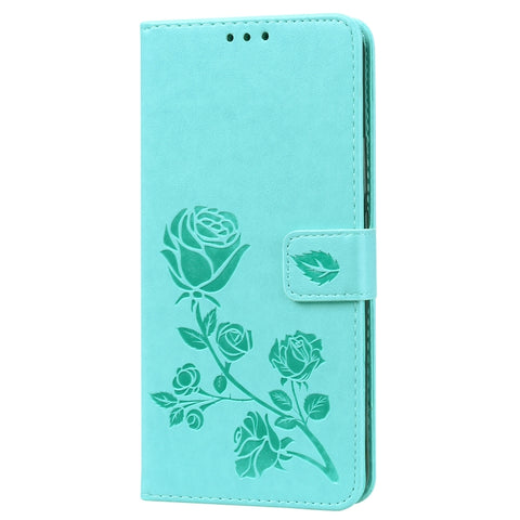 Custodia in pelle PU con chiusura orizzontale in rilievo rosa per Huawei P Smart Z, con supporto, slot per carte e portafoglio, For Huawei P Smart Z