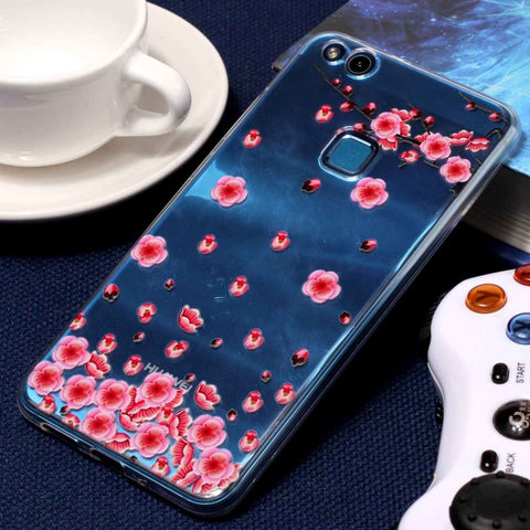 Per Huawei P10 Lite Custodia protettiva in TPU con motivo tribale a rilievo in rilievo, For Huawei P10 Lite, For P10 Lite