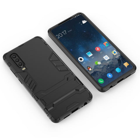Custodia antiurto in PC + TPU per Huawei P30, con supporto, For Huawei P30