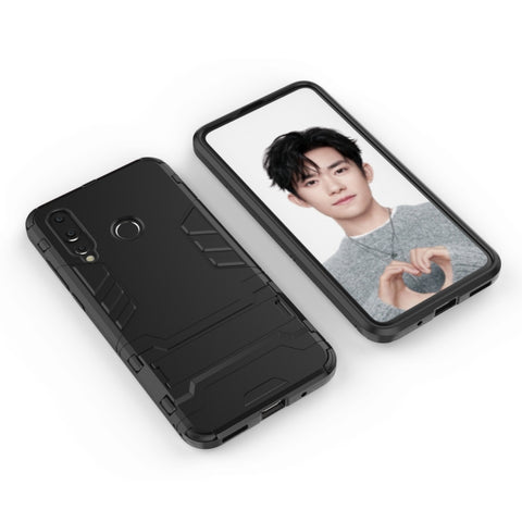 Custodia antiurto in PC + TPU per Huawei Nova 4, con supporto, For Huawei Nova 4, For Nova 4
