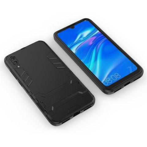 Custodia antiurto per PC + TPU per Huawei Enjoy 9, con supporto, For Huawei Enjoy 9
