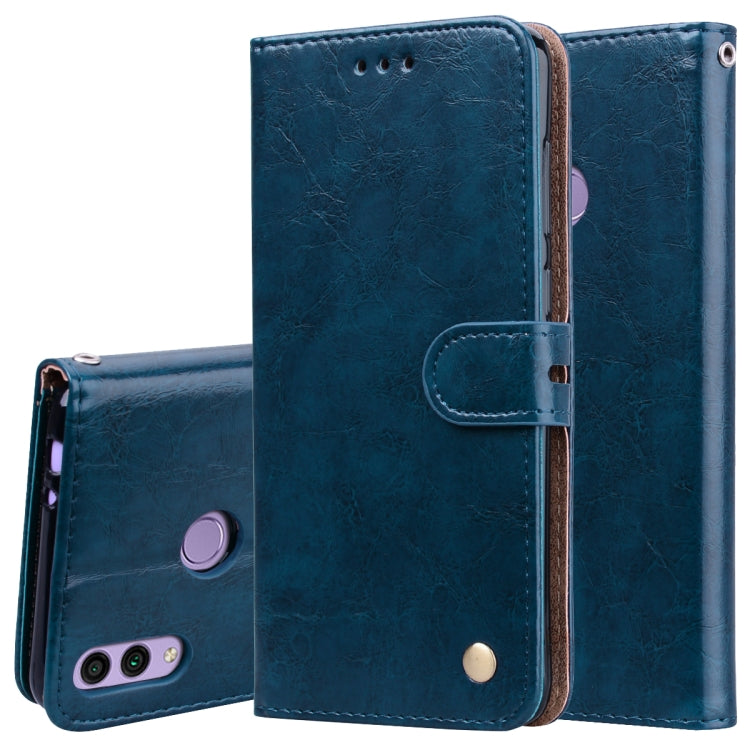 Stylish Oil Wax Leather Case for Huawei Honor 8C with Wallet