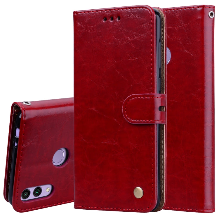 Stylish Oil Wax Leather Case for Huawei Honor 8C with Wallet