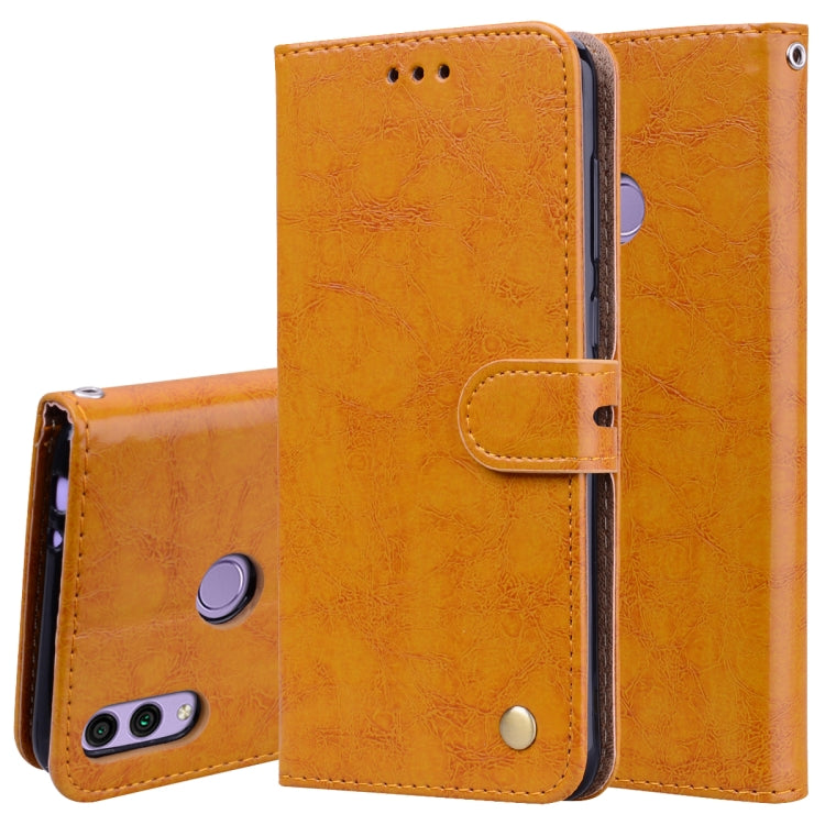 Stylish Oil Wax Leather Case for Huawei Honor 8C with Wallet
