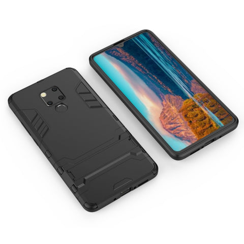 Custodia antiurto in PC + TPU per Huawei Mate 20 X, con supporto, For Huawei Mate 20 X