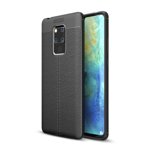 Custodia antiurto in TPU con texture Litchi per Huawei Mate 20 X, For Huawei Mate 20 X, Huawei Mate 20 X, For Mate 20 X