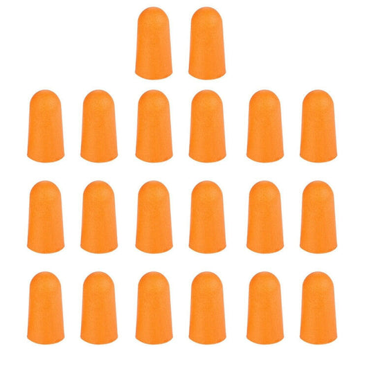 Dieci paia di tappi per le orecchie in morbido memory foam arancione non tossico per dormire