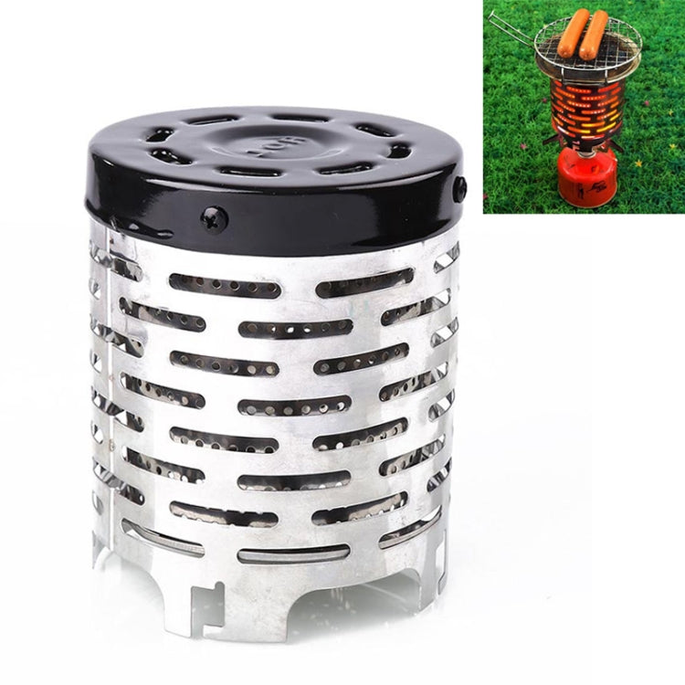 Compact Stainless Steel Heater Cover for Outdoor Camping