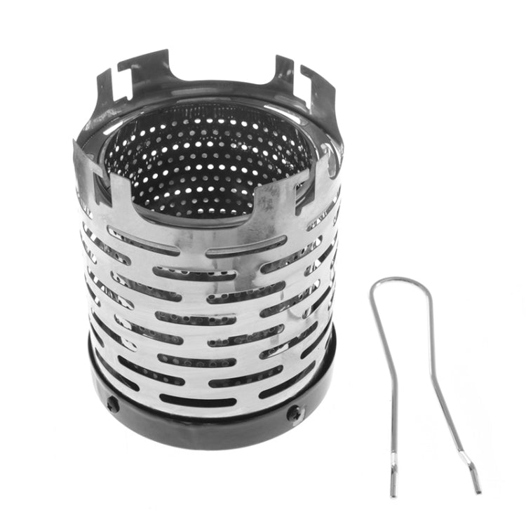Compact Stainless Steel Heater Cover for Outdoor Camping