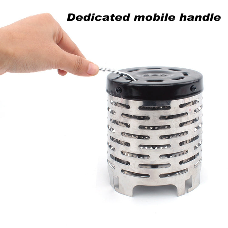 Compact Stainless Steel Heater Cover for Outdoor Camping