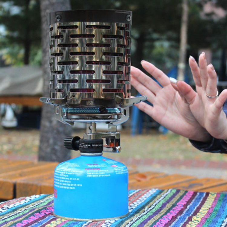 Compact Stainless Steel Heater Cover for Outdoor Camping
