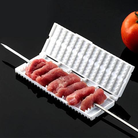 Spiedino funzionale per barbecue, ustensile macchina, viande, verdure, kebab, brochette de brochettes de légumes