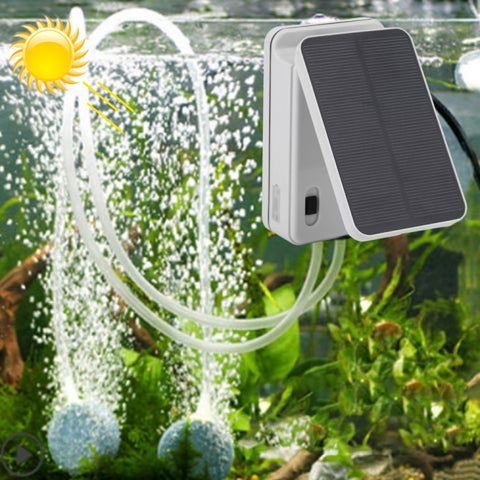Ossigenatore solare pieghevole per acquario con pompa d'aria 5V,