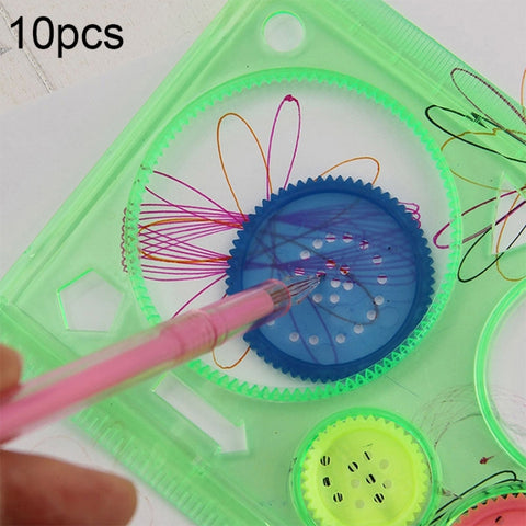 10 personnes créatives millions de fleurs, règles d'apprentissage géométriques, instruments de conception, ensemble de peintures pour étudiants créatifs, couleur décontractée, Million Flower