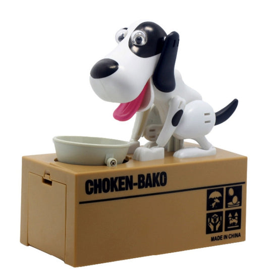 creativo-cartoon-edacious-puppy-automatic-money-eating-coin-saving-box-dog-bank - immagine 1