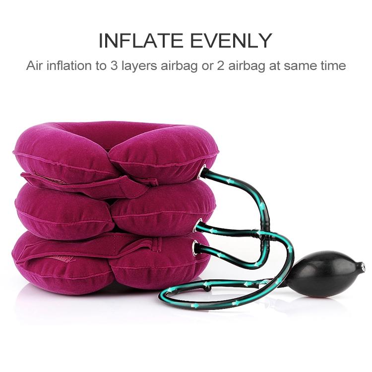 Household Full Cashmere Cervical Traction Instrument Neck Protection Inflatable Cervical Spine Massage Instrument, Full Cashmere (Black)                ...