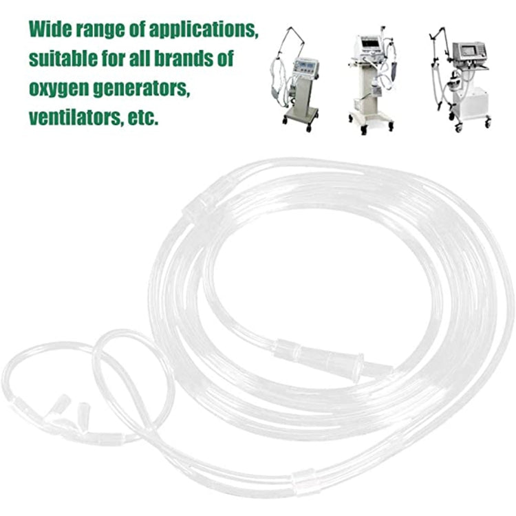 5 PCS Household Disposable Double-hole Nasal Oxygen Tube Pipe Oxygen Supply Tubing, Length: 4m, Length: 4m