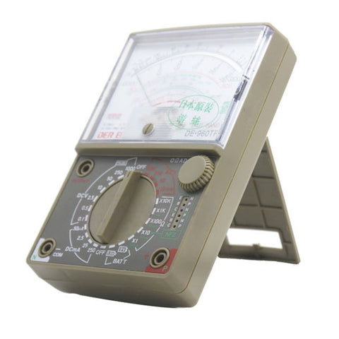 Multimetro meccanico DE-960TR con display LCD e puntatore di