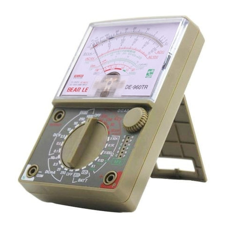 Multimetro meccanico DE-960TR con display LCD e puntatore di