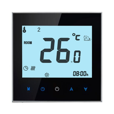 BHT-1000-GA-WIFI 3A Carico Acqua Tipo di riscaldamento Touch LCD Digitale WiFi Riscaldamento Termostato ambiente, Display Orologio/Temperatura/Periodi/Ora/Settimana/Calore ecc., BHT-1000 3A (Nero), BHT-1000 3A (Bianco)