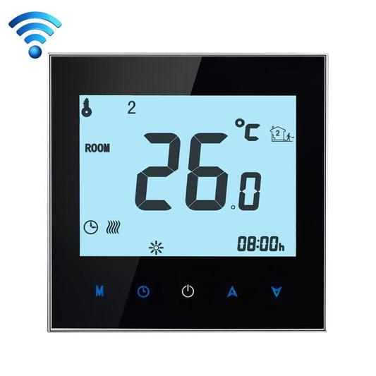 bht-1000-gb-wifi-carico-16a-tipo-di-riscaldamento-elettronico-touch-lcd-digitale-wifi-riscaldamento-termostato-ambiente-con-sensore-display-orologio-temperatura-periodi-ora-settimana-calore-ecc-bht-1000-16a-white-bht-1000-16a-black - immagine 1