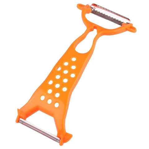 Pelapatate portable per frutta e verdura, mela, cetriolo, patate, Coupe-légumes (Orange)