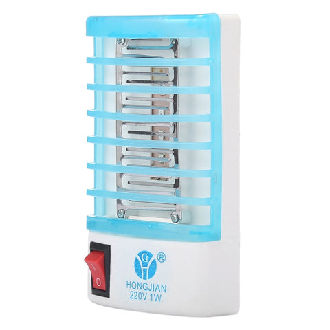 Lampada Notturna Antizanzare a 4 LED con Luce Blu - Presa Americana