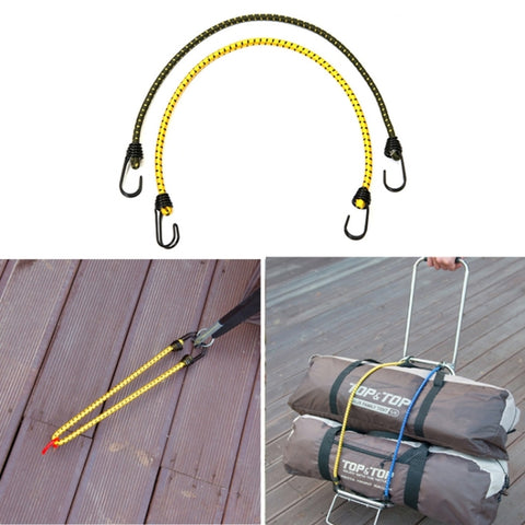 Tenda da Esterno 2 Pezzi Corda Elastico 60 cm, Diametro 8 mm per