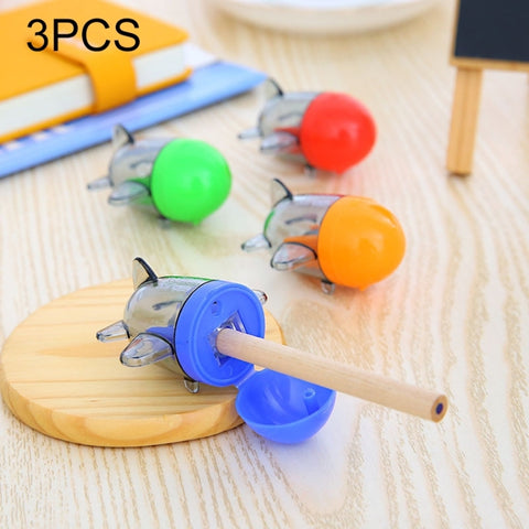 3 PCS creativo carino piccolo stile aeronautico temperamatite macchina meccanica forniture per ufficio di cancelleria scolastica, consegna colore casuale, Aircraft Style - Novalix Store
