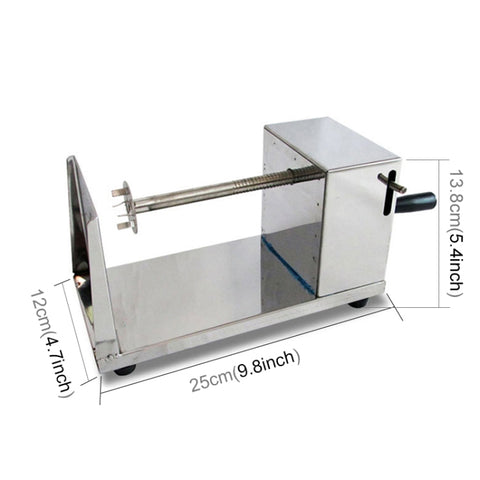 Trancheuse Manuelle en Acier Inoxydable pour Frites en Spirale – Trancheuse Twister Tornado Tower