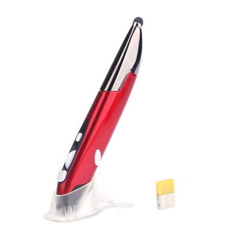 Mouse wireless portatile 2,4 GHz in stile penna per PC - Rosso, Blu,