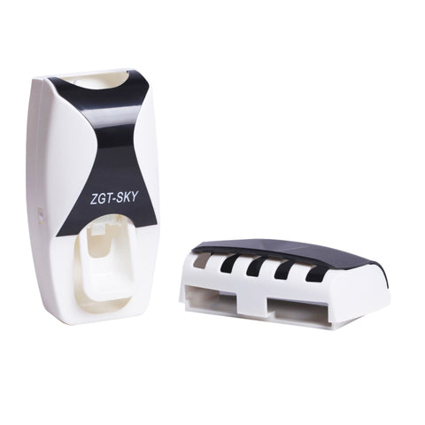 Set dispenser automatico di dentifricio con 5 portaspazzolini