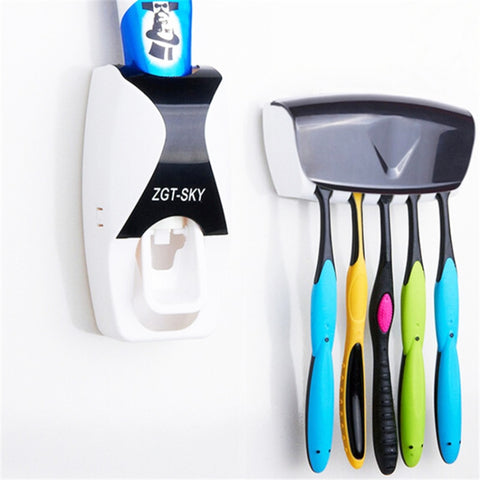 Set distributeur automatique de dentifrice avec 5 portspazzolini