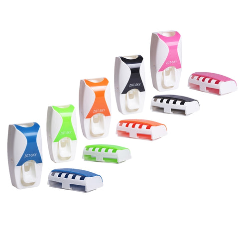 Set distributeur automatique de dentifrice avec 5 portspazzolini