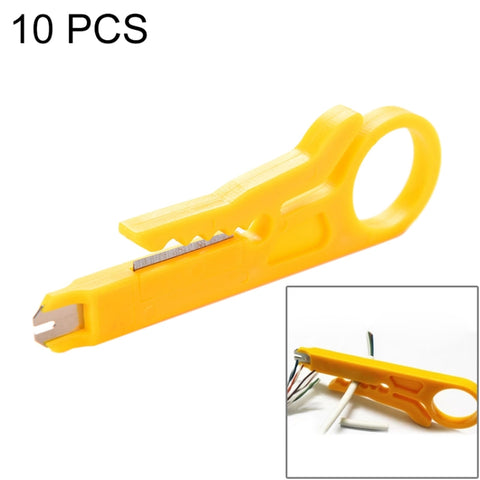 Mini outil de sertissage de 10 pièces pour câble de réseau RJ45 Cat5, câble de données téléphoniques, câble UTP par ordinateur, 10 pièces