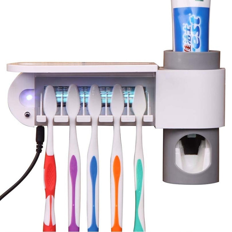 Automatic Toothpaste Dispenser with UV Sterilizer Holder