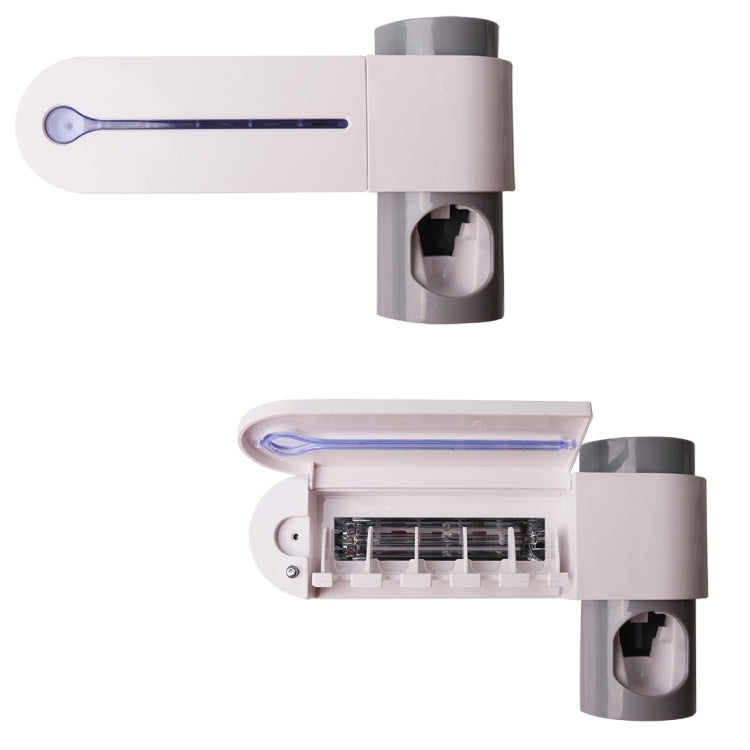 Automatic Toothpaste Dispenser with UV Sterilizer Holder