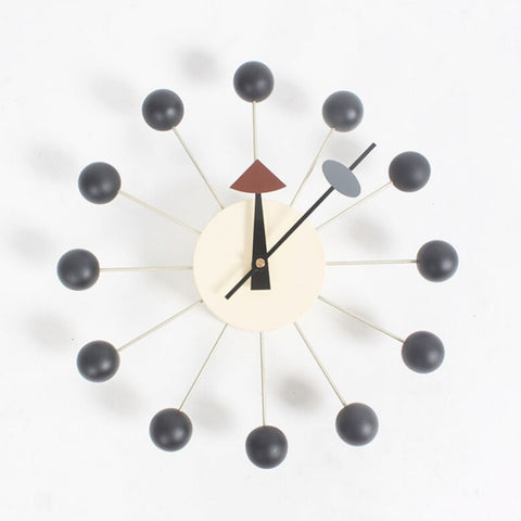 Sfondo elegante Minimalis Palline circolari Orologio da parete con caramelle Orologio decorativo creativo Orologio con ruota panoramica