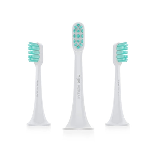 Testine di ricambio regolari Xiaomi Mijia da 3 pezzi per spazzolino elettrico ad ultrasuoni Xiaomi (HC6109), Brush Heads Green