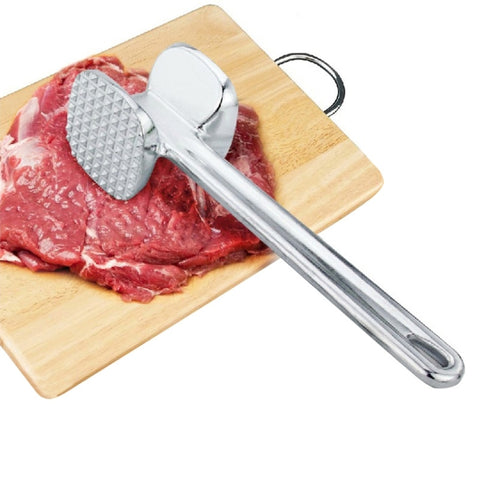 Inteneritori sfusi in lega di alluminio Martello per carne Bistecca di maiale Ustensiles de cuisine, Grandes dimensions : 6,5 x 25,0 cm, Grande taille : 6,5 x 25,0 cm