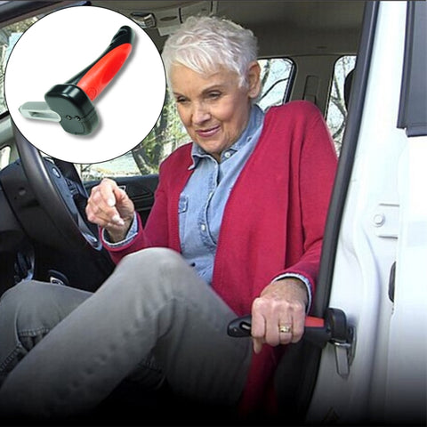 Maniglia per Canna Auto con Torcia Elettrica e Taglierina per Cintura
